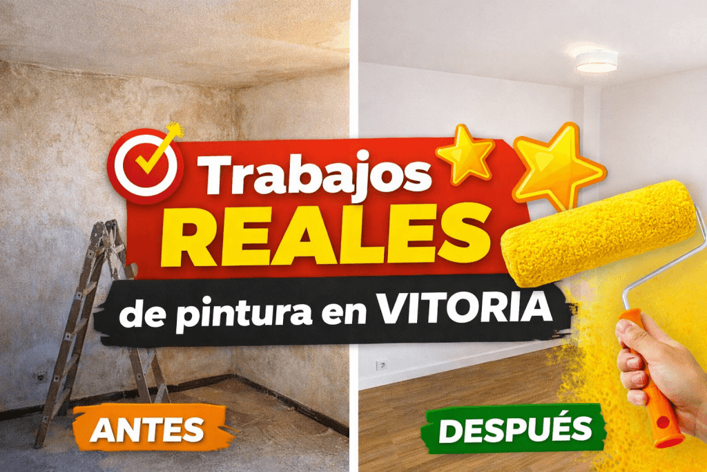 Trabajos reales de pintura en Vitoria