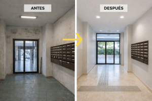 Pintura de comunidad de vecinos en Lakua