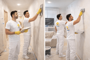 Quitar gotelé y alisar piso en Vitoria