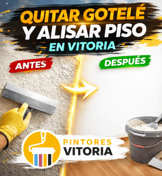 Quitar gotelé y alisar piso en Vitoria