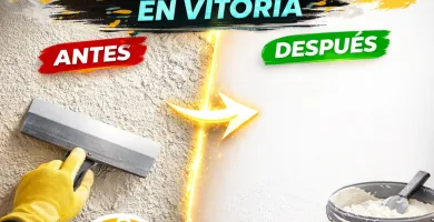 Quitar gotelé y alisar piso en Vitoria