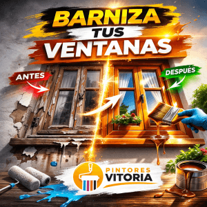 Barnizar ventanas en Vitoria