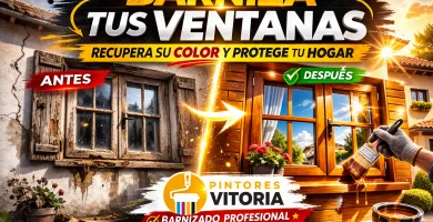 Barnizar ventanas en Vitoria